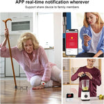 CF100 Tuya WiFi Alarm System Emergency Call Button for Seniors Emergency Call Receiver+Call Buttons SOS Bracelet Call Buttons Alert System