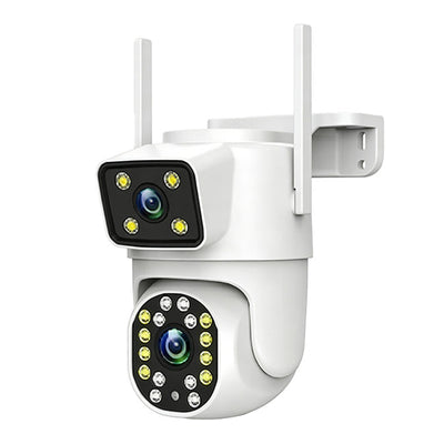 CAM180 Dual Lens Outdoor Security Camera PTZ AI Human Tracking Full Color Night Vision Two Way Audio Wireless WiFi Home Monitoring Camera System