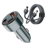 FSJ-088 163W 3-in-1 Car Charger Adapter for Starlink Mini 100W DC Power Port 45W PD USB-C & 18W Fast Charging Lighter Splitter