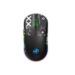 LinkMejor T90 2.4G Triple Mode Wireless Mouse 800-3600DPI Adjustable RGB Backlight 750mAh Type-C Rechargeable Gamer Mouse