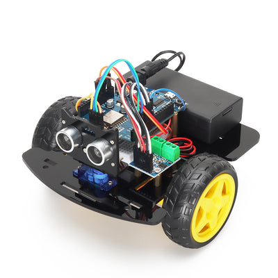 LinkMejor 2WD Smart Automation Robot Car Kit For ESP8266 ESP12E D1 Wifi Board For Arduino Programming Starter Smart Electronic Robotic Kit