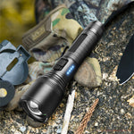 LinkMejor XHP60 1000M Zoomable LED Flashlight Super Bright Powerful Portable Torch USB Rechargeable Outdoor Camping Tactical Focus Adjustable Flash Light