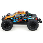 LinkMejor MT16 RTR 1/16 2.4G 4WD 80km/h Fast Brushless RC Car 3S Desert Monster Off-Road Truck Alloy Chassis LED Light Full Proportional Vehicles Models Toys Oil Filled Shocks