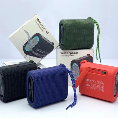 LinkMejor S31 IPX7 Waterproof Speaker Wireless bluetooth Speaker Dual Drivers 360° Surround Sounnd 1200mAh TWS Pairing Outdoors Portable Speakers