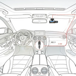 1080P Car Dual Lens Dash Cam Front And Inside Camera with IR Night Vision Loop Recording Wide Angle Car DVR Camera M8