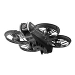 LinkMejor D2 WiFi FPV with 4.3inch LCD Screen Controller HD Dual Camera Electrically Adjustable Optical Flow Hover Automatic Obstacle Avoidance Circle Protection Brushless 2.4G 4CH 6-Axis Remote Control Toys RC Drone Quadcopter RTF