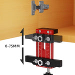 Upgrade Cabinet Door Mounting Jig Cabinet Door Rebouder Drill Locator Aluminum Alloy Installation Positioner Cabinet Hardware Jig For Framed Frameless Cabinets 10-85mm Thickness