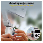 LinkMejor Smart X2 3-Axis Smartphone Gimbal Built-in Extension Rod OLED Display Anti-shake Technology for iOS and Android