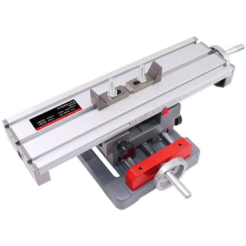 Milling Machine Worktable Compound Milling Working Table 2 Axis 4 Ways Move Multifunction Milling Working Table Heavy-duty Structure for Milling and Drilling Machine