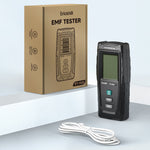 LinkMejor RT-100S 3 in 1 EMF Meter Electric Magnetic RF Fields Detector Instant Readings Color-Coded Display with Triple Alerts Energy Efficient and Portable