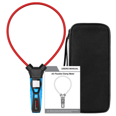 LinkMejor FC01 Digital AC Current Flexible Clamp Meter 9999A Auto Range LCD Frequency MAX Value Lock
