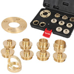11 PCS Brass Router Template Bushing Guide Set Fit Any Router Sub-base of the Porter Electric cable style Precise Enduring and Easy to Store