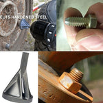 1Pc Deburring External Chamfering Tool Hss Triangular Handle / Hexagonal Handle Pagoda Metal Steel Step Drill Bit Hole Drill Conical Drill Countersink Hole