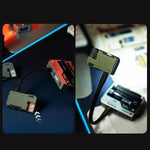 G5 400 Lumens Rechargeable EDC LED Keychain Flashlight with RGB Light Dual Light Sources Mini LED Torch Portable Pocket Light EDC Survival Tools For Outdoor