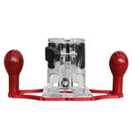 Router Base Aluminum Alloy CNC Upgraded Slotting Base with Handle for 64-65mm Trimming Machines