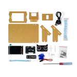 Simulated Radar Ultrasonic Simulation Scanner Maker DC5V with 2.4inch LCD Screen HXFB Graphical Programming DIY Electronic Kit for Distance Measuring