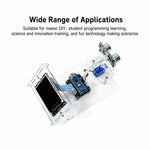 HU-091A Open-Source Ultrasonic Radar Scanner DIY Kit 180° Scan Range Dual Visual Nano DIY Electronic Kit with 2.4 Inch LCD Screen for STEM Programming Learning