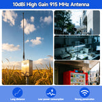 LinkMejor 915MHz LoRa Antenna 3dBi High-Gain Omnidirectional Soft Whip Antenna With SMA Male Connector For Helium Hotspot Miner LoRaWAN Gateway IoT UAV