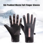 LinkMejor Winter Gloves for Women Fleece-Lined Windproof Warm Touchscreen-Compatible Anti-Slip Cycling Gloves for Skiing Hiking Outdoor Sports