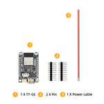 LinkMejor® T7-C6 ESP32-C6-MINI-1 Wi-Fi6 BLE5 Thread/Zig bee SoC Development Board With Charging Chip TP4065 Wireless Protocol Bluetooth 5 Onboard BOOT Reset Switch