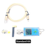 100K-10GHZ RF Power Meter V7 TYPE-C USB Communication Data Power TTL Serial Communication Software for Ham Radio Amplifier