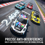 LinkMejor PO4302 RTR 1/43 2.4G 4WD Drift RC Car with Gyro Full Proportional Remote Control Mini Race LED Light High-Speed Motor On-Road Racing Vehicle Model Boys Gifts Toys