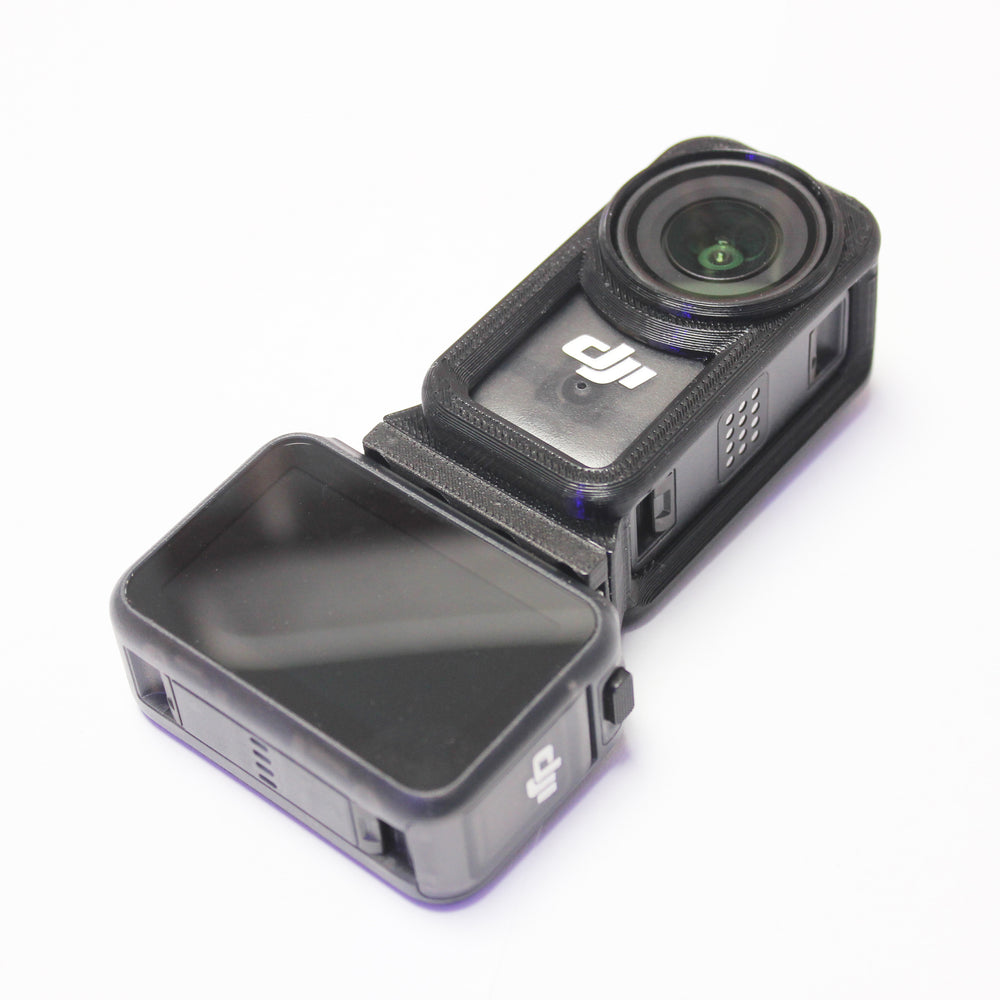 FPV 3D Printed TPU / PETG-CF Protective Cell for Action Camera FPV DJI Osmo Nano, Magnetic Quick Release & Vertical Shooting
