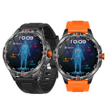 V45 1.46-inch HD Display 1000mAh Massive Battery Compass IP68 Waterproof bluetooth Call Heart Rate Blood Oxygen Monitor Sleep Monitoring Breathing Exercise Multi-sport Modes Smart Watch