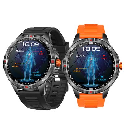 V45 1.46-inch HD Display 1000mAh Massive Battery Compass IP68 Waterproof bluetooth Call Heart Rate Blood Oxygen Monitor Sleep Monitoring Breathing Exercise Multi-sport Modes Smart Watch