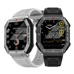 DT108 1.96inch HD Screen GPS Track AI Voice Assistant bluetooth Call Heart Rate Blood Oxygen Monitor Sleep Monitoring Electrocardiogram Function Multi-sport Modes Music Playback IP68 Waterproof Smart Watch