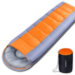 Xmund 1800g / 2400g Camping Sleeping Bag For -5~20℃ Temperature, Ultralight Waterproof 4 Season Warm Envelope Backpacking Sleeping Bags for Outdoor Traveling Hiking