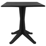 5 Piece Outdoor Dining Set Plastic Anthracite