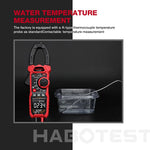 LinkMejor HT208D Digital Clamp Meter AC/DC True-RMS Multimeter Anto-Ranging Tester Current Clamp Digital Ammeter Clamp Meter