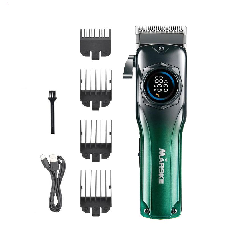 LinkMejor Professional Hair Clipper Stainless Steel Blade Sharp Cutting High Power Low Noise LED Digital Display Rechargeable Adjustable