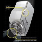 LinkMejor WindFlow X Exhaust Fan with LED Light 8000R/Min 52x58x106mm Portable Fume Extraction Tool for Microscopes Welding Phone PCB Repair
