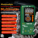 LinkMejor V30 Digital Multimeter Infrared Thermometer Measures AC/DC Voltage Current Resistance Capacitance Frequency Dual Power Options Flashlight V~Alert 4:1 Object Distance Ratio