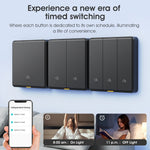 LinkMejor Tuya Smart Zigbe 10G Motion Sensor Radar Switch Single Live Wire/Neutral Live Wire APP Remote Control Human Motion Detection Alarm No Required Voice Control