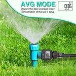 SGS05 Digital Water Flow Meter High Accuracy IP6X Waterproof Four-mode Measure Water Consumption and Flow Rate for Outdoor Garden Watering Irrigation Hose
