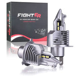 Pair H4 80W Car Front LED Headlight Bulbs Hi-Low Beam for Lighting Modification 6000K IP67 Waterproof 16000LM