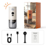 Comfook 15W Portable Electric Coffee Grinder 80g Powder Capacity 7-Level Grinding Settings Auto Off 2600mAh Battery Rechargeable Espresso Grinder for Home Office Travel Camping