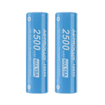 1Pcs Astrolux® E1825 2500mAh 18A 3.7V 18650 Li-ion Battery Unprotected High Drain Rechargeable Lithium Power Cell For Jetbeam Nitecore Lumintop Fenix Olight Flashlights FPV RC Toys E-bikes