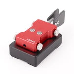 CW Morse Code Automatic Key Dual Paddle Cast Aluminum Base Carbon Fiber Parts Adjustable Gap Radio Transmitter 3.5mm Shortwave Radio Telegraph Training Key
