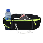 Running Black Grey Waist Bag Adjustable High Capacity Lightweight Waterproof Sports Fanny Pack for Workout Fitness Cycling