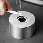 LinkMejor Handmade Alloy Openable Mechanical Ashtray Desktop Ornaments Science Discovery Toys