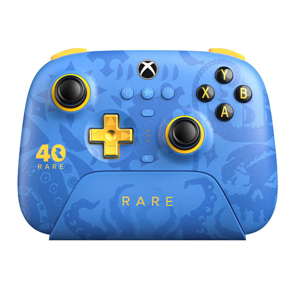[Xbox Version]8Bitdo Ultimate Rare 40th Anniversary Edition Tri-mode Wireless Gaming Controller with Charger Dock Hall Effect Joysticks and Impulse Triggers for Xbox Series X S Xbox One Windows PC Android iOS Gaming