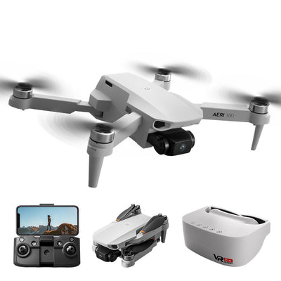 LinkMejor Aeri 100 WiFi FPV with VR Goggles Glasses HD Dual Camera Optical Flow Hover Brushless Foldable 2.4G RC FPV Drone Quadcopter RTF