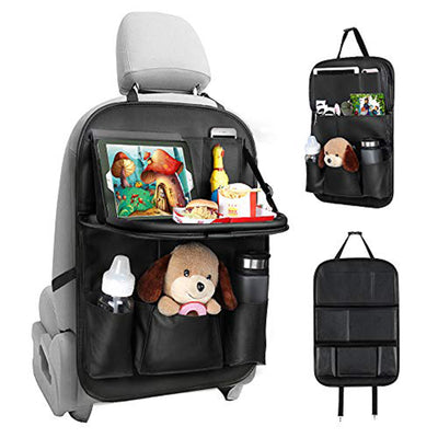 Tsumbay Foldable Car Back Seat Organizer Folding Sack Holder Multi-Pocket Tray Storage Bag