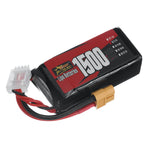 LinkMejor 3S 11.1V 1500mAh 120C  LiPo Battery XT60 Plug for RC Drone