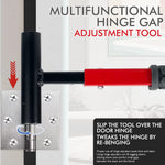 4-in-1 Multifunction Hinge Gap Adjustment Tool High Quality Steel Non-Slip Grip Includes 9mm 13mm 15mm 18mm Ideal for Door Alignment Repair and Gap Correction