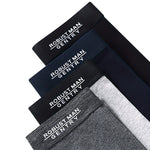 4pcs Cotton Long Style Men's Underwear Anti-wear Legs Comfortable Sports Boxer Briefs Set Anti-roll Hem Mid-waist Boxer Shorts Underwear Set